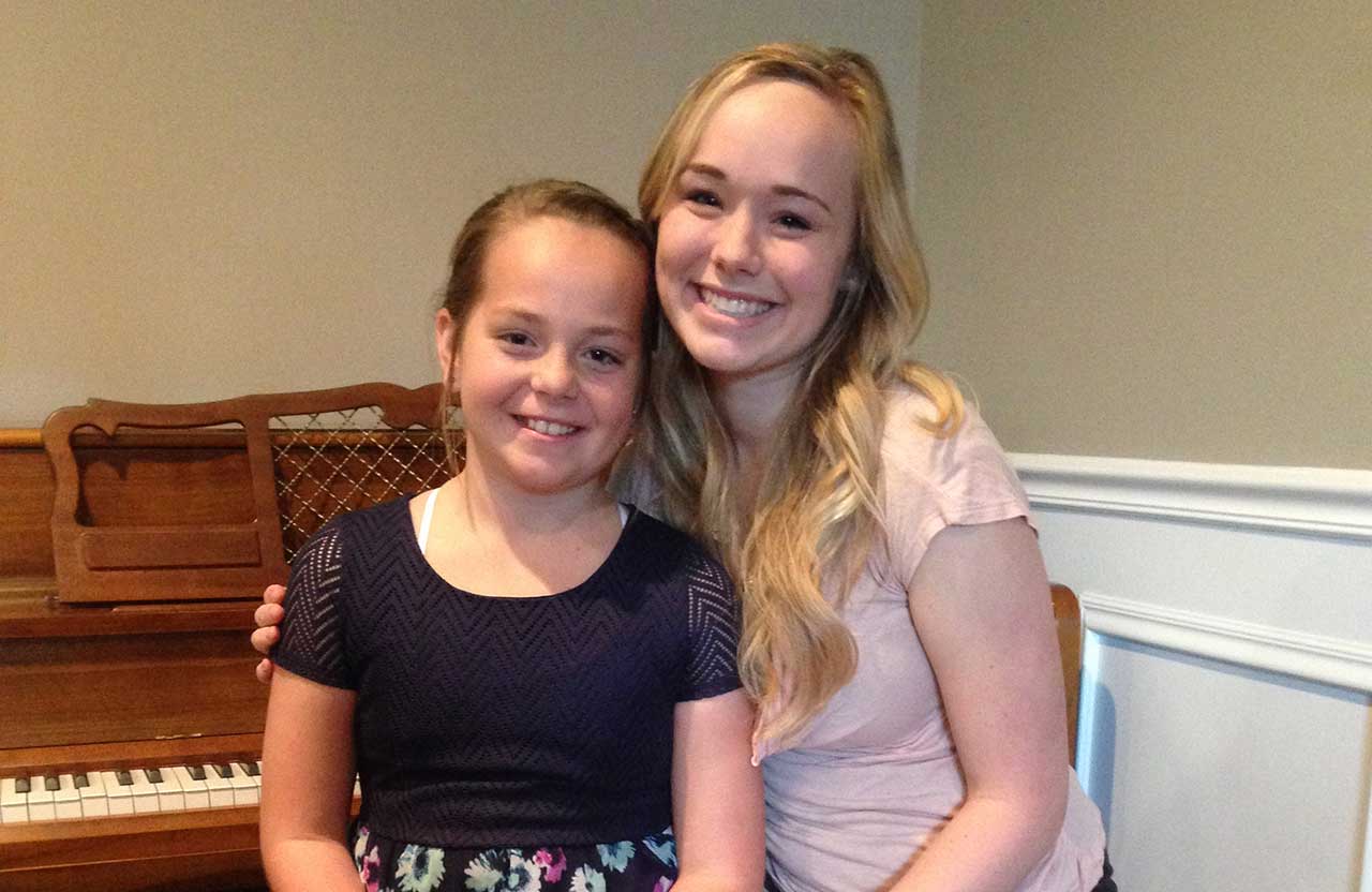 Kayla and her student